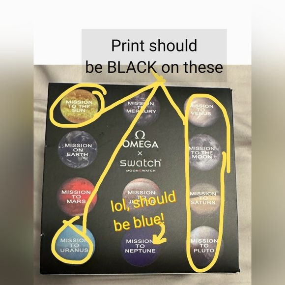 COPY - Swatch Omega Moonswatch Mission to Neptune the Moon Mercury Watch etc - Picture 13 of 14